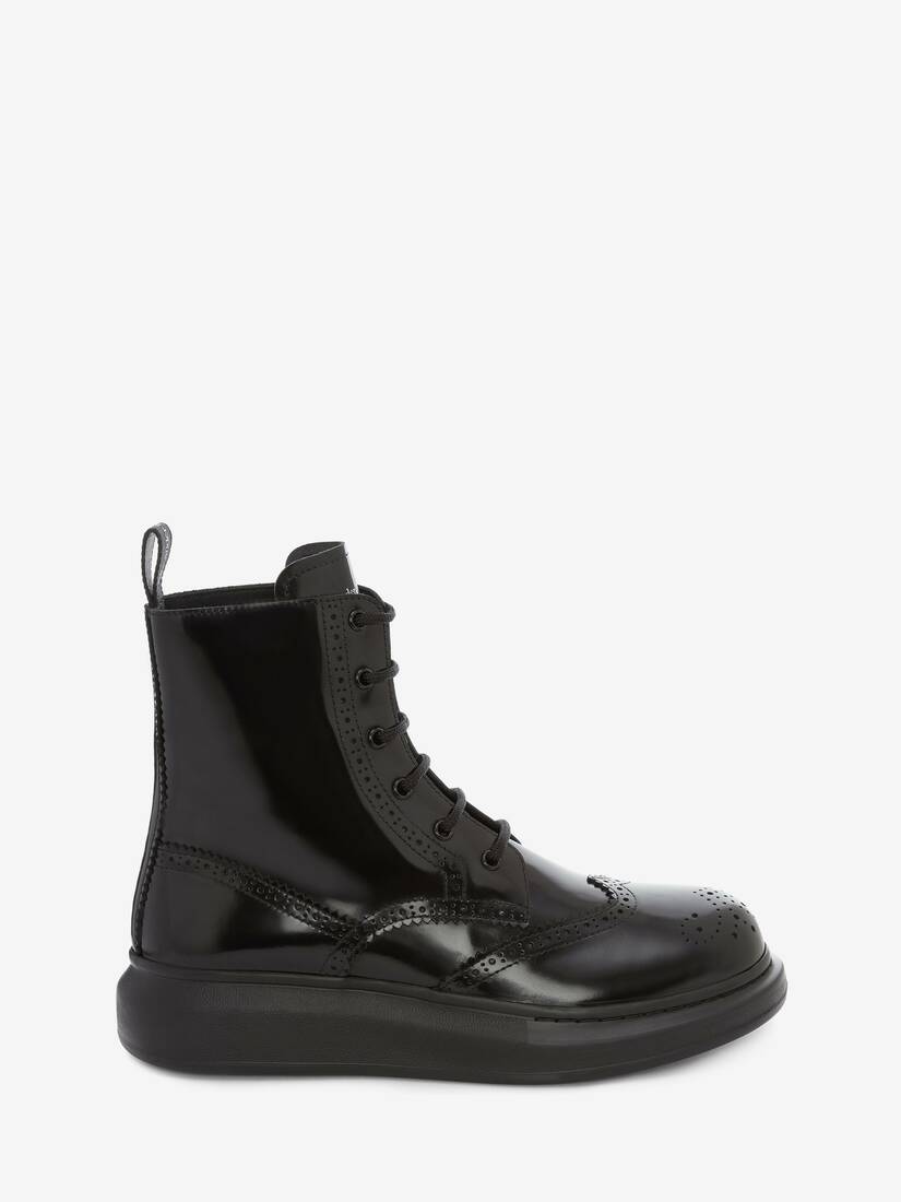 Botas Alexander McQueen Hybrid Lace-Up Hombre - Negros - Mexico 674-FZBKTQ